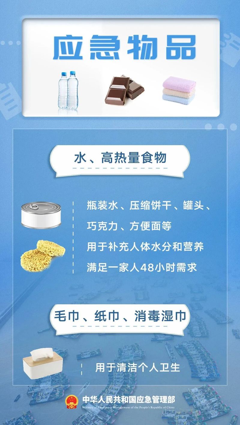 汛期来临，这份应急物品清单请收好！