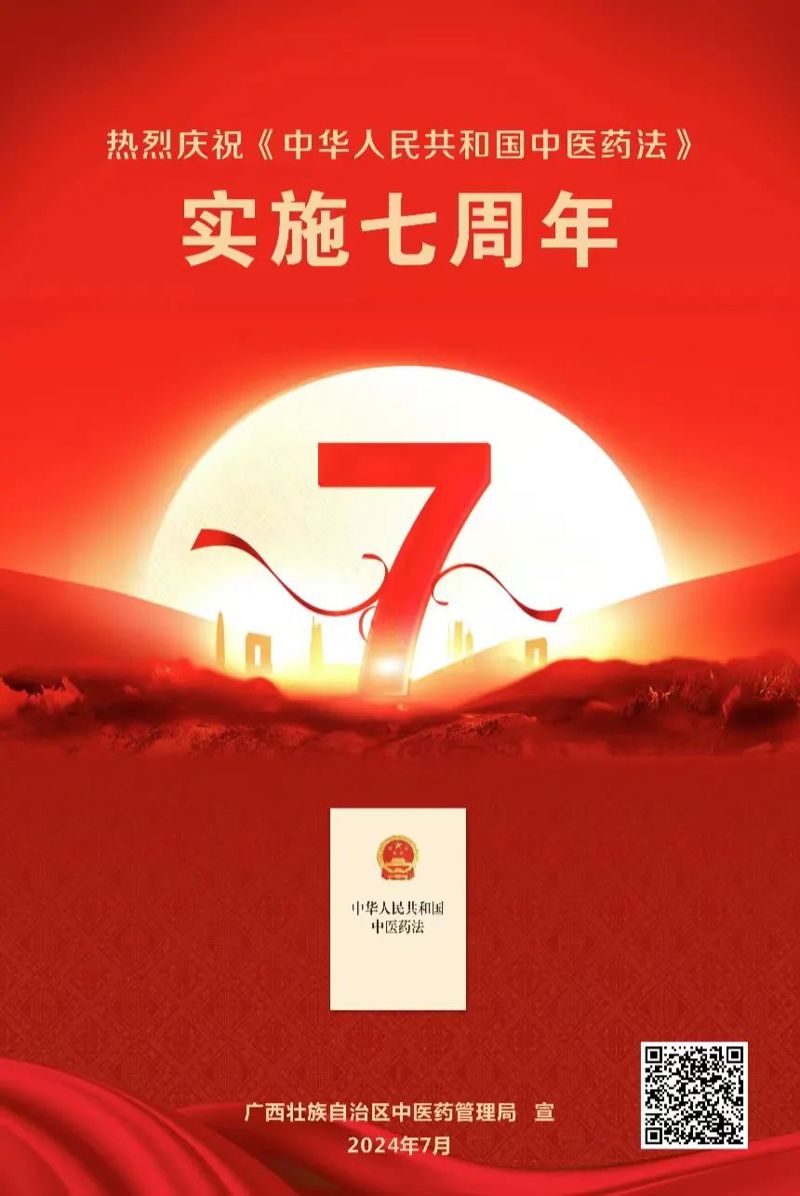 普法宣传 |《中华人民共和国中医药法》实施七周年，一图带您读懂